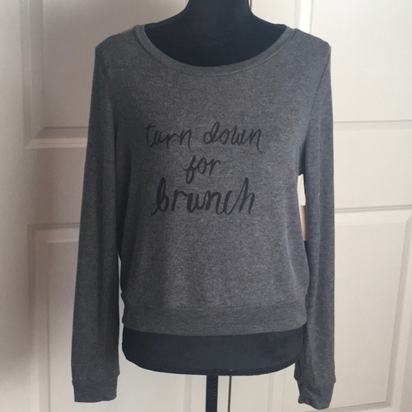 Make & Model Turn Down For Brunch Sweatshirt - Picture 1 of 7